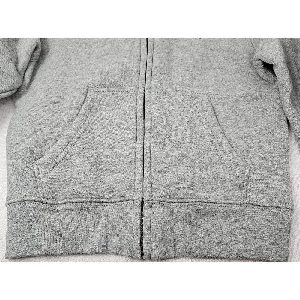 Polo Ralph Lauren Boy's 4T Toddler Full Zip Fleece Hoodie Gray, Navy Pony, EUC!